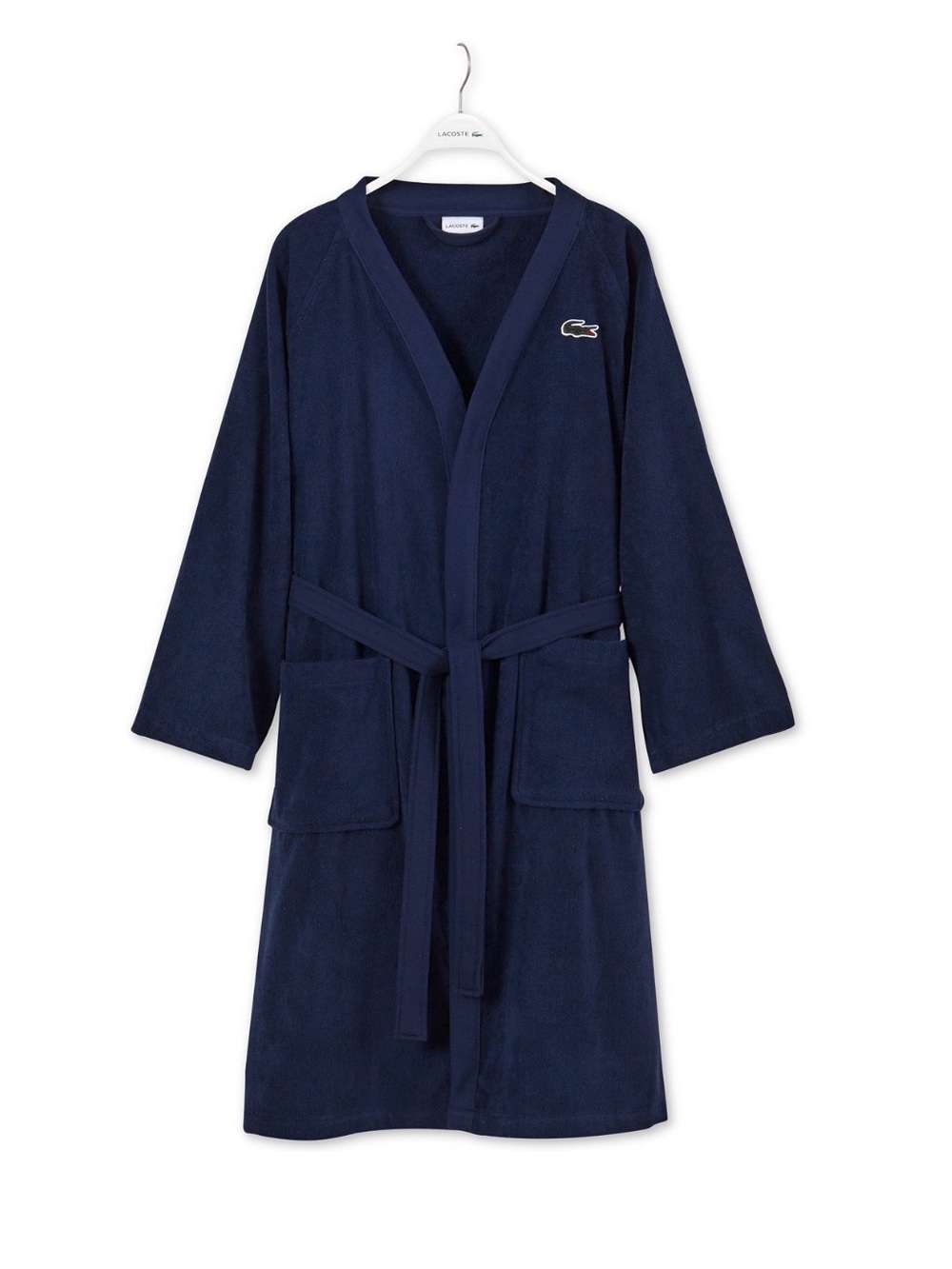 Lacoste Navy Blue Terry Robe / Unisex - Picture 2 of 7
